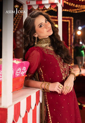 Asim Jofa Embroidered Luxury Chiffon 3 Piece Unstitched