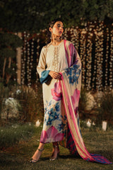 Luxury Silk Collection Embroidered 3 piece Unstitched