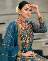 Emaan Adeel Belle Robe Zinc Unique Chiffon Collection