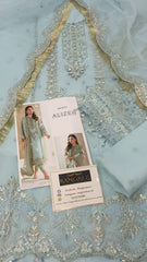 Alizeh Organza Embroidered & Hand Embellished 3 piece Unsitched / Stitched