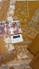 Baroque  Embroidered Luxury lawn 3 Piece Unstitched / Stitched