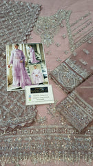 Afrozeh Formal Dress Net Collection 3 Piece Unstitched / Stitched