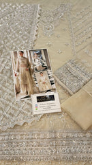 Afrozeh Formal Dress Net Collection 3 Piece Unstitched / Stitched