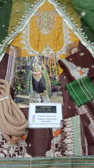 KhudaBakhs Luxery Chiffon Collection 3 Piece Unstitched