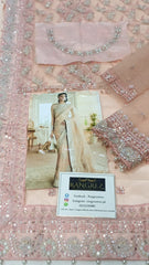 Maria B Luxury Net Hand Work Embroidered Saree Unstitched