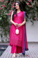 Republic Chikankari Embroidered Lawn 3 Piece Unstitched / Stitched