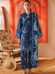 Baroque Luxury Embroidered Lawn 3 Piece Unstitched / Stitched