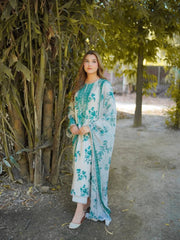 Aneela's Digital Printed Luxury Lawn Emb Collection 3Piece Unstitched / Stitched
