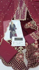 Emaan Adeel Zarposh Embroidered Velvet 3 Piece Unstitched / Stitched