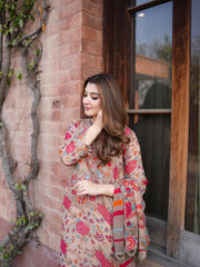 Aneela's Luxury Lawn Emb Collection 3Piece Unstitched / Stitched