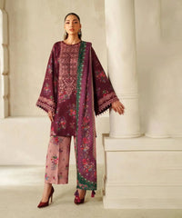 Baroque Luxury Embroidered Lawn 3 Piece Unstitched / Stitched