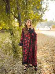 Aneela's Digital Printed Luxury Lawn Emb Collection 3Piece Unstitched / Stitched