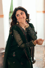Azure luxury Chiffon Embroidered 3 Piece Unstitched / Stitched