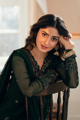 Azure luxury Chiffon Embroidered 3 Piece Unstitched / Stitched