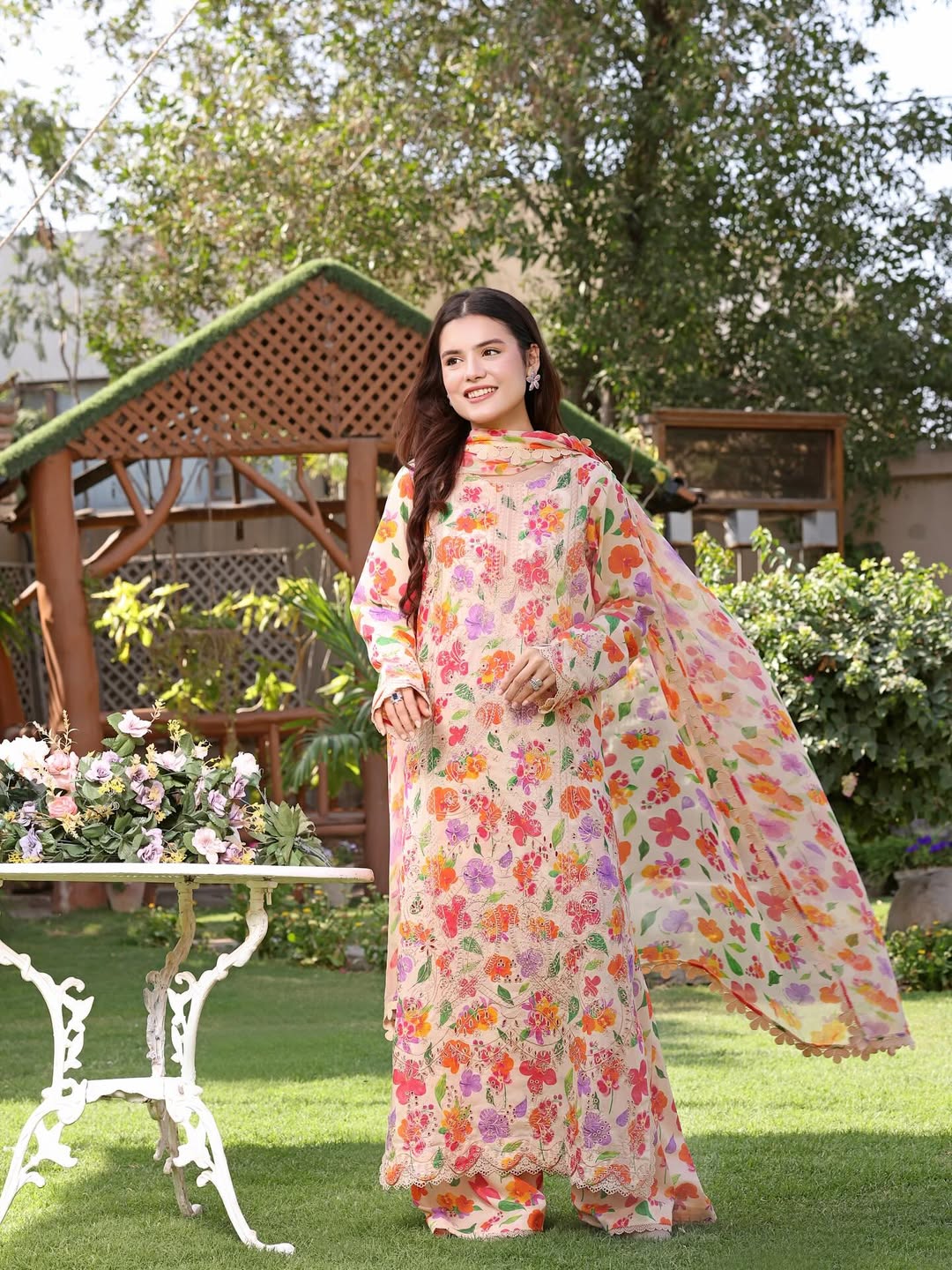 Aneela's Luxury Lawn Emb Collection 3Piece Unstitched / Stitched