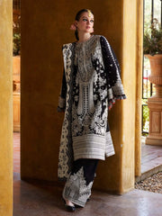 Hussain Rehar Luxury Embroidered  Lawn 3 Piece Unstitched / Stitched
