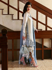 Hussain Rehar Luxury Dress Lawn Embroidered 3 Piece Unstitched / Stitched