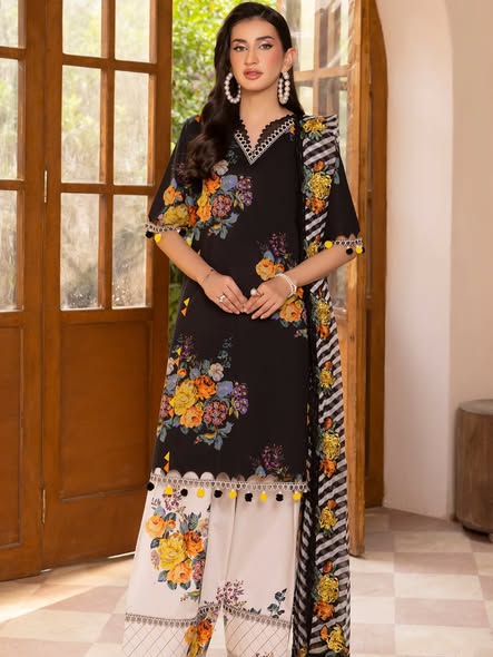 Charizma Embroiderey Lawn Collection 3 Piece Unstitched / Stitched