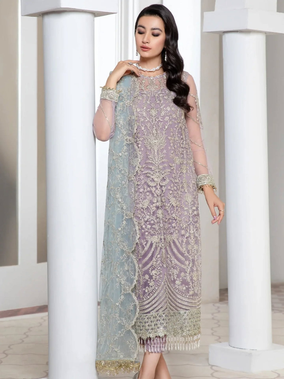 Zarif Mehroze Festive Formals Collection 3 Piece Unstitched / Stitched