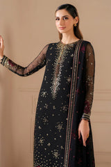 Jazmin New Arrival Luxury Chiffon Embroidered 3 Piece Unstitched