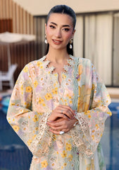 Maria B Luxury Lawn Embroidered 3 piece Unstitched / Stitched