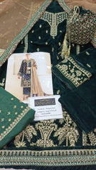 Jazmin Embroidered Chandni Velvet Collection 3 piece Unstitched