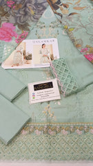 Qalamkar Luxury Lawn Emb Chikan Kari Collection 3 Piece Unstitched