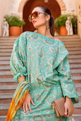 Mariaa.B Printed Embroidered Lawn Collection 3 piece Unstitched