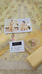 Qalamkar Luxury Lawn Chikan Kari Embroidered 3 Piece Unstitched