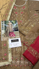 Maria B Row Silk Luxury Collection 3 piece Unstitched / Stitched