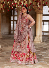 Hussain Rehar Wedding Collection Hand Work Organza 3 piece Unstitched