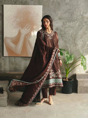 Mahmair Luxury Lawn Embroidered 3 Piece Unstitched / Stitched