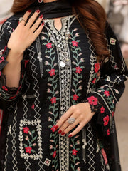 Aneela's Luxury Lawn Chikan Kari Embroidered 3 Piece Unstitched / Stitched
