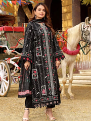 Aneela's Luxury Lawn Chikan Kari Embroidered 3 Piece Unstitched / Stitched