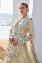 Maria B Luxury Lawn Chikan kari Embroidered 3 Piece Unstitched / Stitched