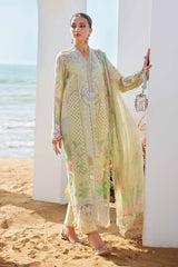 Maria B Luxury Lawn Chikan kari Embroidered 3 Piece Unstitched / Stitched