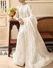 Rangrez Luxury Organza Dress Party wear Embroidered 3 Piece Unstitched