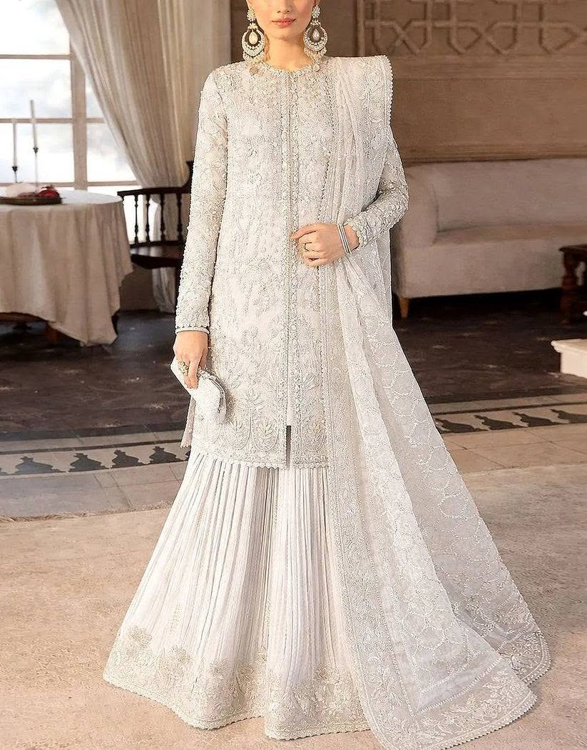 Rangrez Luxury Organza Dress Party wear Embroidered 3 Piece Unstitched