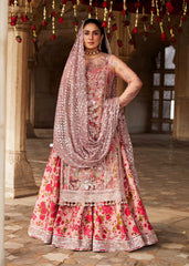 Hussain Rehar Wedding Collection Hand Work Organza 3 piece Unstitched