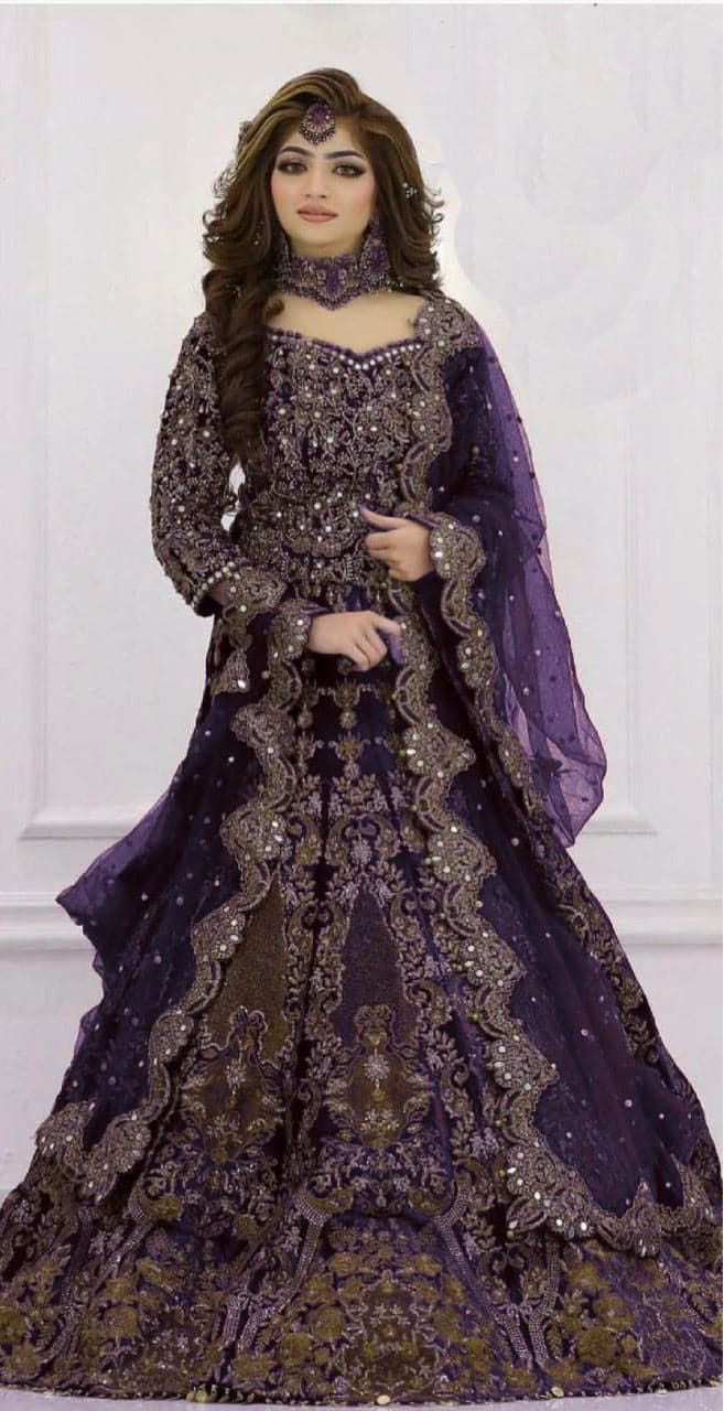 Kashees Wedding Net Maxi Collection Embroidery 3Pices Unstiched / Stitched
