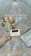 Maria B Embroidered Wedding Collection Organza Maxi 3 Piece Unstitched