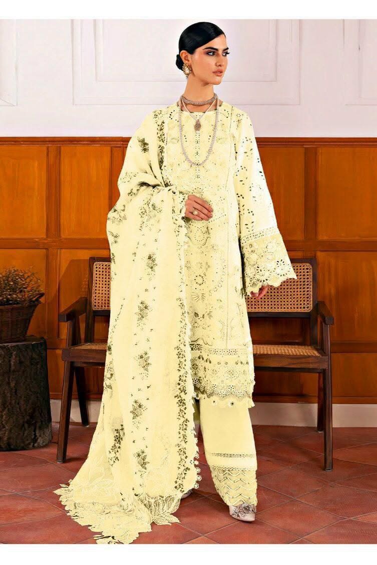 Baroque Luxury Lawn Collection Embroidered 3 Piece Unstitched / Stitched