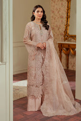 Baroque Luxury Organza Embroidered 3 Piece Unstitched / Stitched