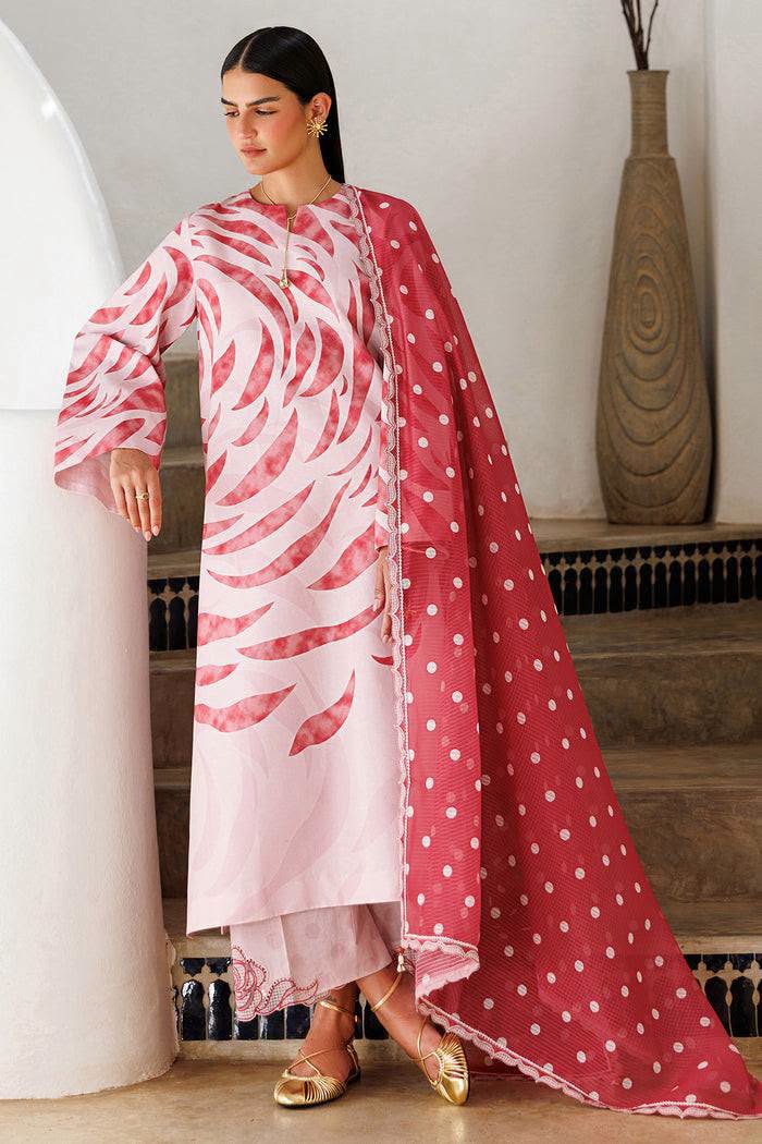 Jazmin New printed Swiss Lawn With Silk Dupatta Collection 3 piece Unstitched / Stitched