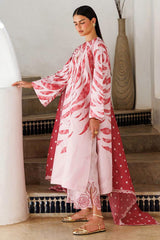 Jazmin New printed Swiss Lawn With Silk Dupatta Collection 3 piece Unstitched / Stitched