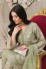 Guzel Luxury Dress organza Collection 3 Piece Unstitched / Stitched