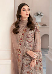 Ramsha Embroidered organza Dress 3 Piece Unstitched / Stitched
