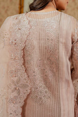 Baroque Luxury Organza Embroidered 3 Piece Unstitched / Stitched
