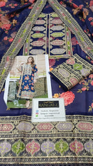 Aneela's Luxury Silk Emb Collection Digital Printed 3 Piece Unstitched / Stitched