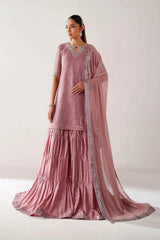 Baroque Luxury Chiffon Embroidered Dress 3 Piece Unstitched / Stitched